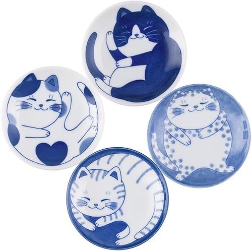 Nuwiq ceramic cat dipping - ceramic,