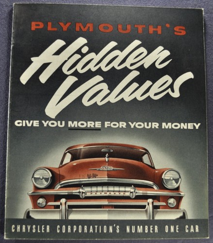 1954 plymouth values brochure - 1954,