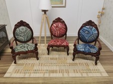 Dolls house paisley chair - paisley,