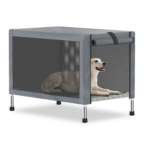 Medium elevated dog crate - elevated,