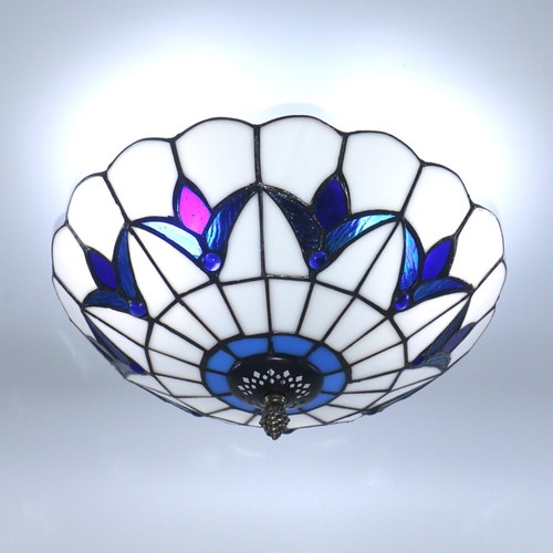 Tiffany style flush - tiffany, mount