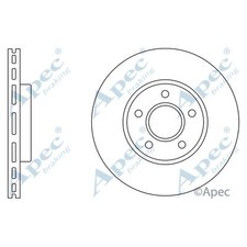 2x Brake Discs Vented For Ford