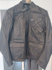 Triumph Mens Beaufort  2 Black Leather Jacket D30.Size L
