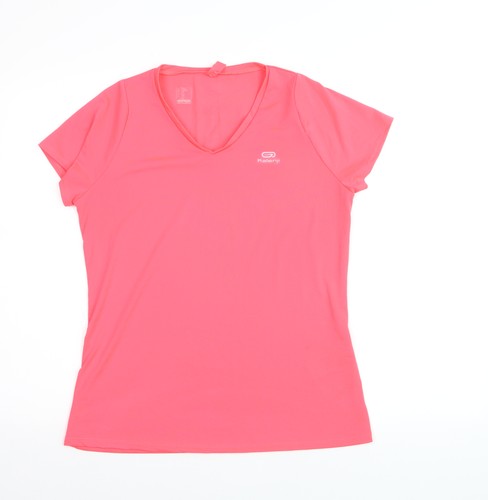 Kalenji women pink neck - pink, v-neck