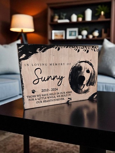 Dog memorial plaque - dog,