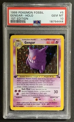 Graded gengar pokémon - gengar, card