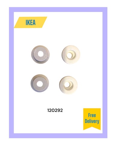 Ikea white plastic hinges 4 - ikea,