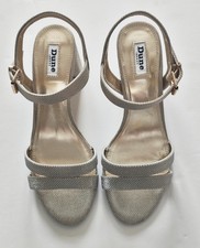 Dune Wedding Shoes 393Merisa Gold-Synthetic 2 Part Block Heel San Size 7 EU 40