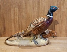 Beswick England Pair of Pheasants Figure Group #2078 Gloss Finish 1966-1975