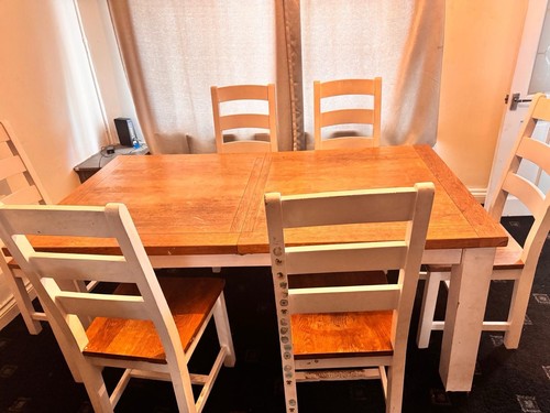 Six seater dining table and - dining,