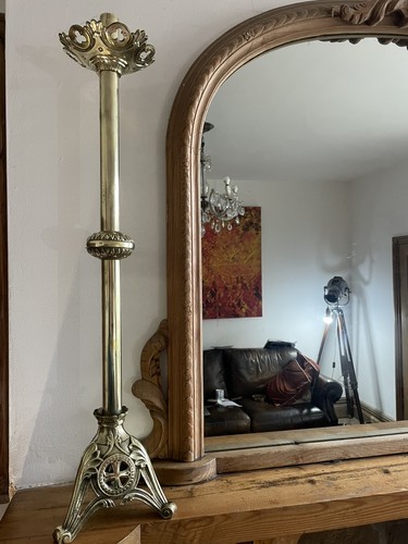 Altar candlestick antique - candlestick,