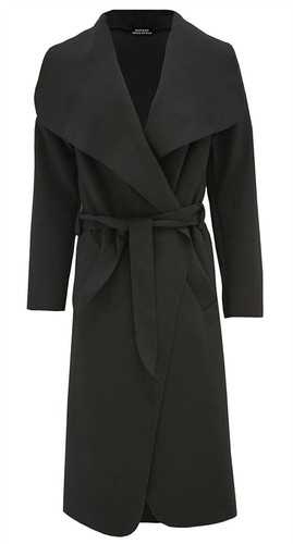 Women belted duster jacket - belted,