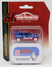 Majorette 60 Years Renault 5 GT Turbo Blue / White  1:64 Die-cast Model Toy Car