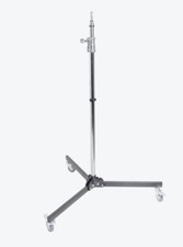 228cm Moveable Steel Tube Roller Light Stand & 2 Tier Extension