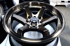15x7 Black Bronze Wheels Rims