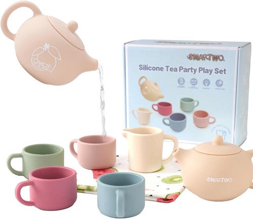 Silicone tea set for toddlers - tea,