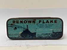 60049 Old Vintage Antique Cigarette Tobacco Tin Case Packet Pocket Battle Ship