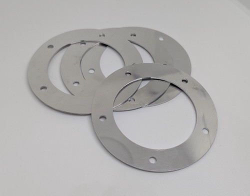 Polished aluminium rings for - rings,