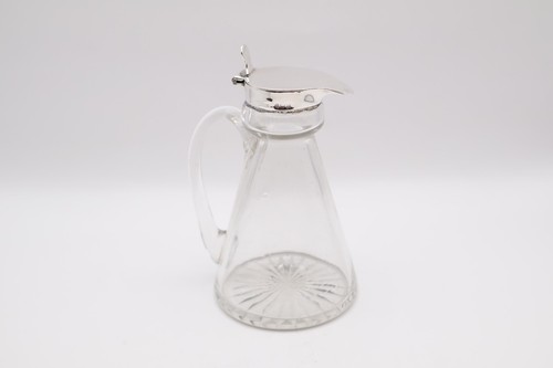 Antique silver topped whisky - antique,
