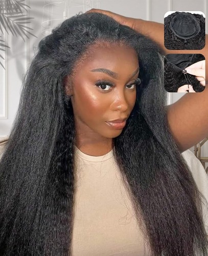 Kinky straight half - straight, wig