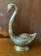 Vintage Thai Brass Swan