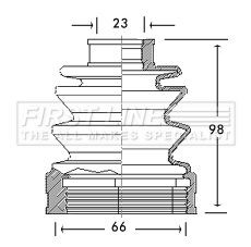 Drive shaft bellow kit - drive,