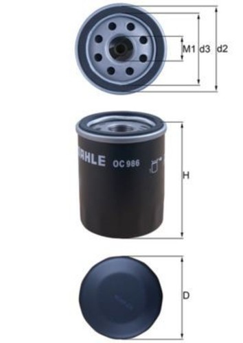 Mahle oil filter for - , fiat
