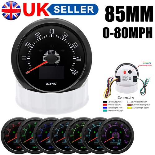 85mm gps speedometer 80mph - 85mm,