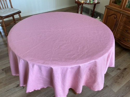 Vintage mauve tablecloth - mauve,