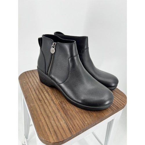 Alegria black leather - leather, ankle