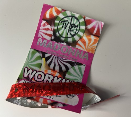 Madonna backstage working pass - backstage,