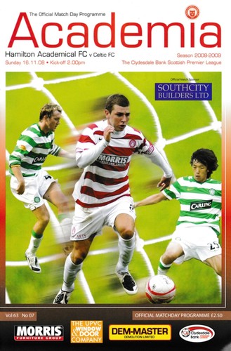 Hamilton academical 2008 - hamilton, 2008/09
