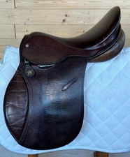 Lovatt & Ricketts Achiever English Brown Leather Pony Saddle - 15.5" X Wide Fit