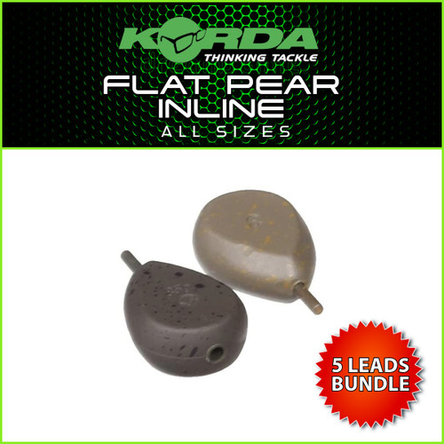 Korda flat pear inline - inline, leads
