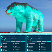 Top Stat Aberrant Dire Bear Mating Pair - Tron - Ark Survival Ascended PVE ASA