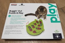 Interactive Cat Treat Puzzle, Petstages Nina Ottosson Buggin' Out Puzzle & Play