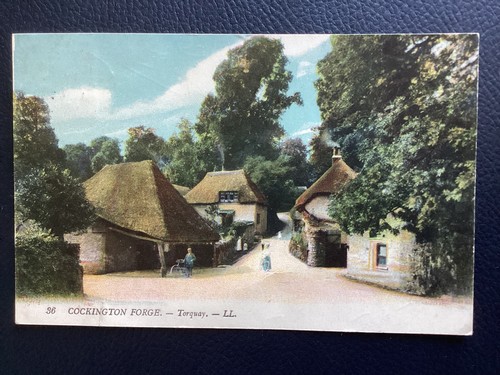 Devon postcard cockington - -,