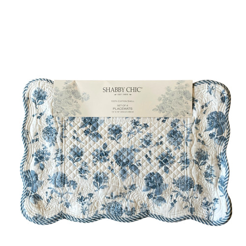 Shabby chic placemats blue - chic,