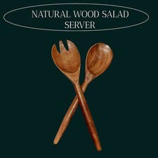 Acacia Wood Salad Servers Eco