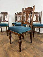 Set six edwardian carved - set,