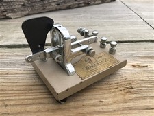 Telegraph Key, Morse Code, Vibrokeyer, Ham Radio, Iambic Paddles, Vibroplex, D