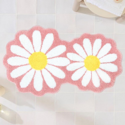 Flower area rug pink daisy - pink,