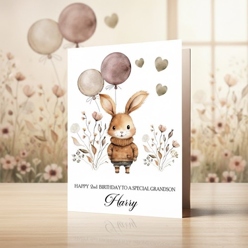 Personalised birthday card - personalised,