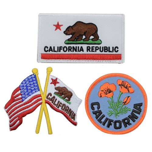 Pack california patch set - california,