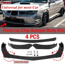 Gloss Black for BMW E90 E92 E60 E61 E87 E82 Car Front Bumper Lip Splitter 4X MU