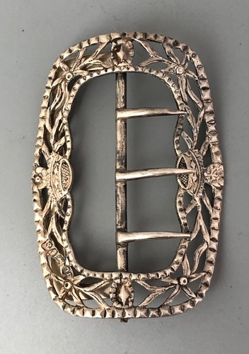 Victorian solid silver - silver, buckle
