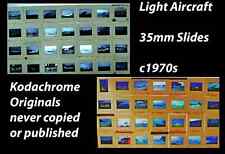 Light Aircraft. 35mm Slides x56 MIscellaneous Kodachrome 1970s Originals