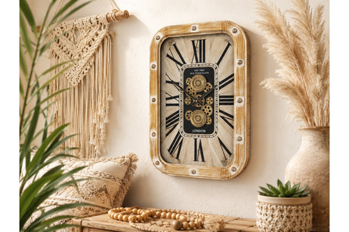Large industrial vintage - large, wall