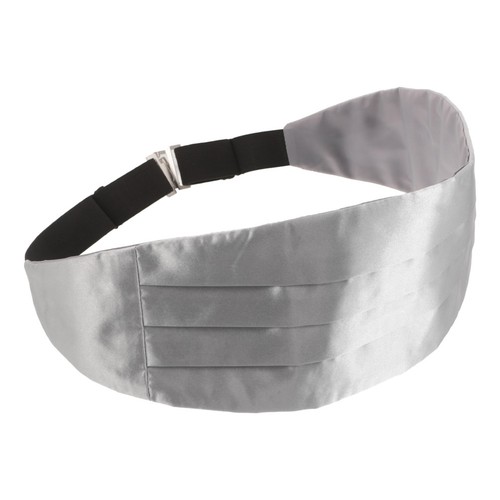 Men tuxedo cummerbund silver - tuxedo,