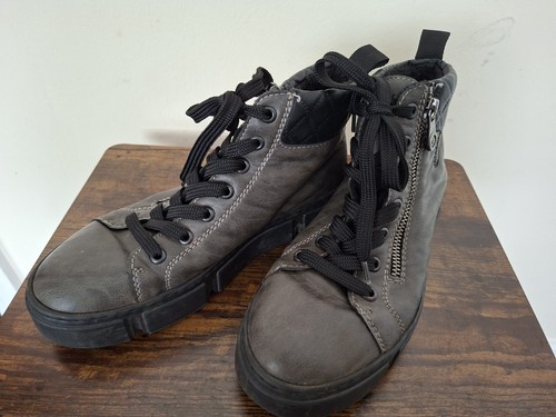 Rieker grey fleece lined - lined, ankle